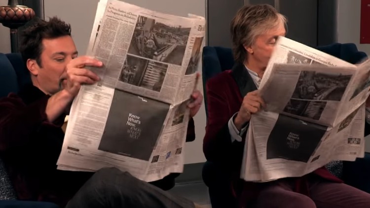Escondido y sorprendiendo a los fans: así presentó Paul McCartney su nuevo álbum en televisión