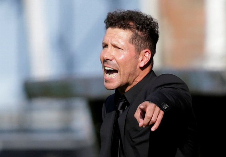 El 'Cholo' durante el partido del Atlético en Vigo la pasada semana El 'Cholo' durante el partido del Atlético en Vigo la pasada semana