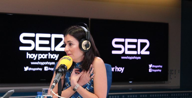 Carmen Montón, durante la entrevista en la SER. Carmen Montón, durante la entrevista en la SER.