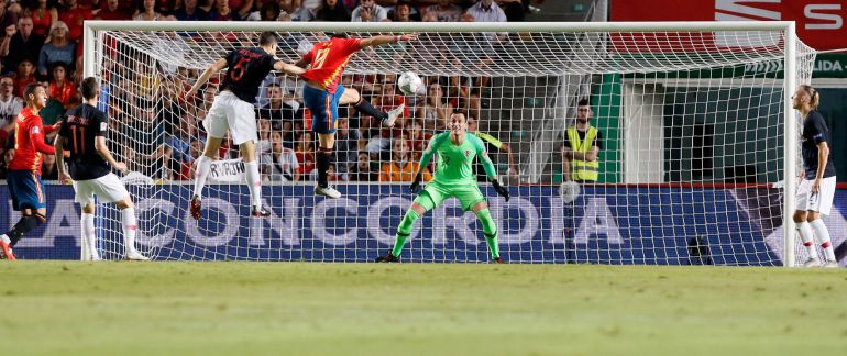 Saúl marca el primero de España ante Croacia de cabeza Saúl marca el primero de España ante Croacia de cabeza