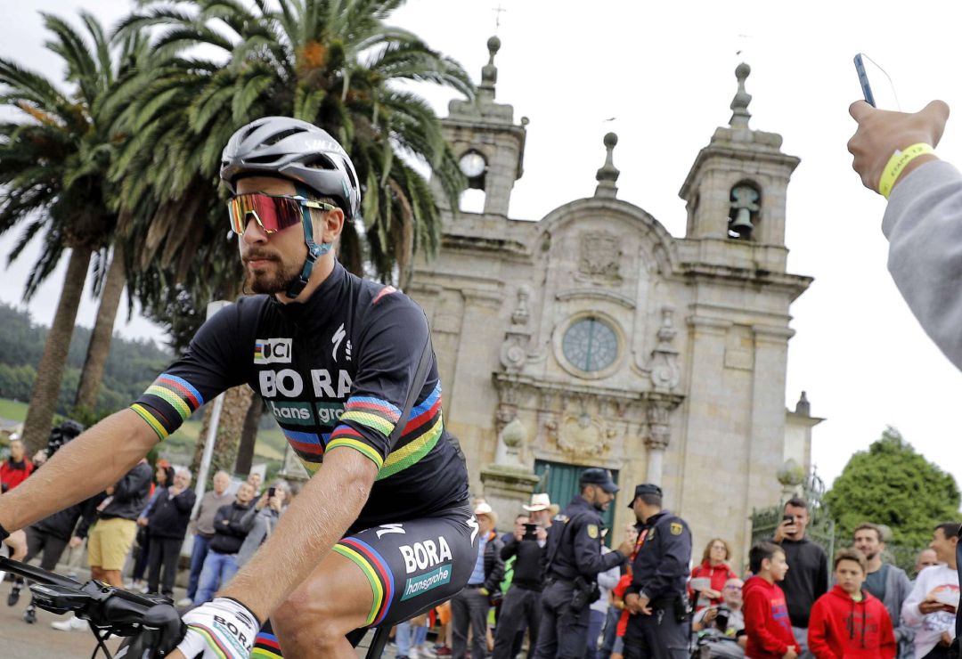 Peter Sagan, antes de una etapa Peter Sagan, antes de una etapa