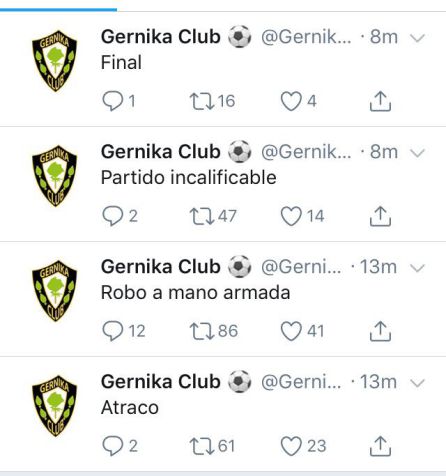 El Gernika se queja amargamente del arbitraje sufrido ante el Sant Andreu El Gernika se queja amargamente del arbitraje sufrido ante el Sant Andreu