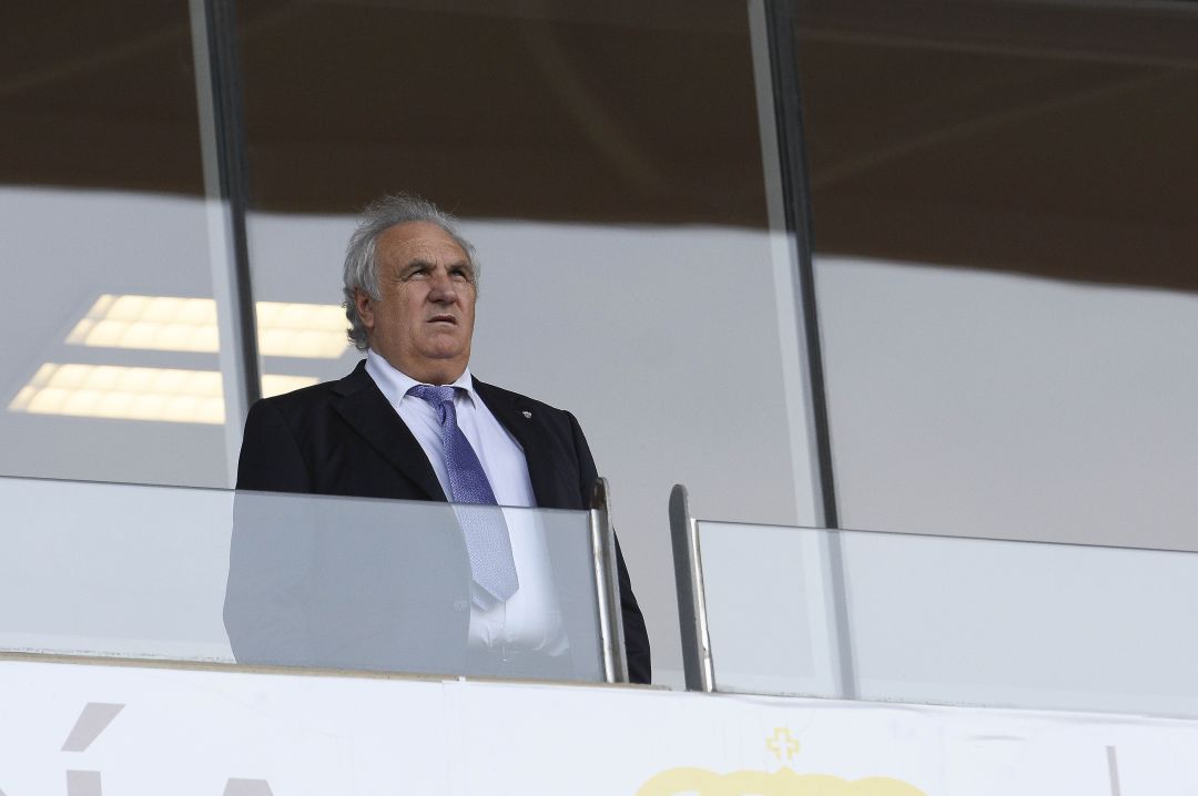 Alfonso García en el descanso del partido. Alfonso García en el descanso del partido.