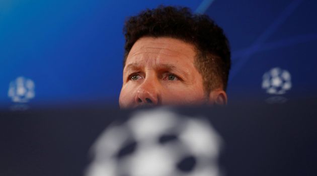 Simeone, en la sala de prensa Simeone, en la sala de prensa