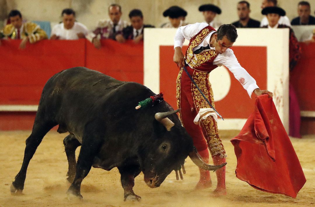Tras sufrir el percance, Pepe Moral siguió toreando con un torniquete en su pierna izquierda Tras sufrir el percance, Pepe Moral siguió toreando con un torniquete en su pierna izquierda