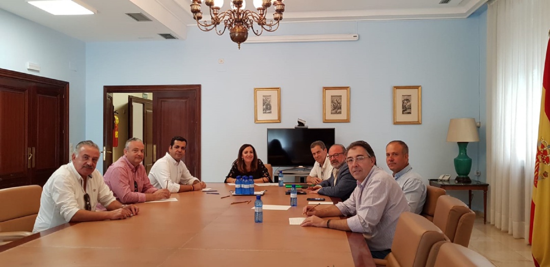 La subdelegada del Gobierno, junto a los alcaldes de los municpios afectados por los problemas de calidad en el agua de la comarca del Condado. La subdelegada del Gobierno, junto a los alcaldes de los municpios afectados por los problemas de calidad en el agua de la comarca del Condado.