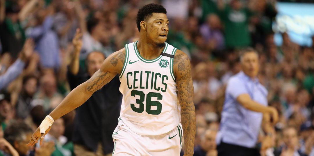 Marcus Smart, durante un partido de los Boston Celtics Marcus Smart, durante un partido de los Boston Celtics
