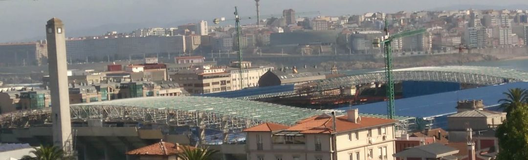 Obras estadio de Riazor Obras estadio de Riazor