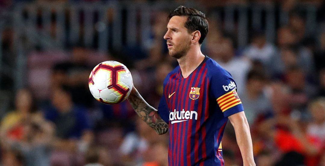 Lionel Messi durante el partido de este domingo ante el Girona Lionel Messi durante el partido de este domingo ante el Girona