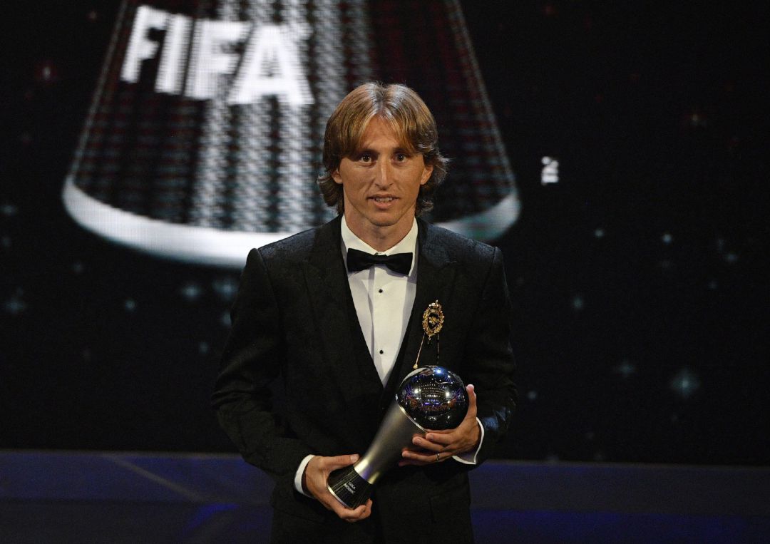 Modric, como ganador de 'The Best' Modric, como ganador de 'The Best'