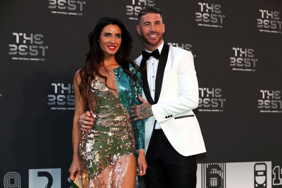 Sergio Ramos con Pilar Rubio en la gala de los 'The Best' Sergio Ramos con Pilar Rubio en la gala de los 'The Best'