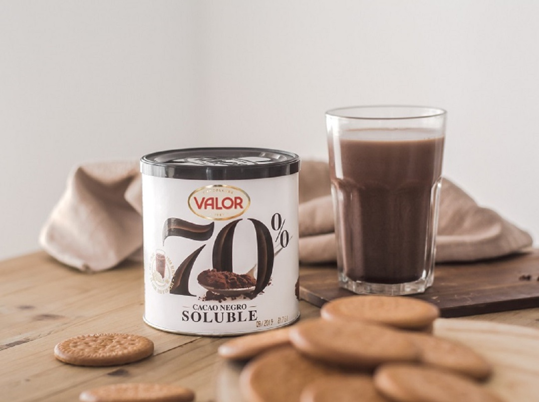 Chocolates Valor lanza el primer Cacao Soluble Negro 70% Chocolates Valor lanza el primer Cacao Soluble Negro 70%