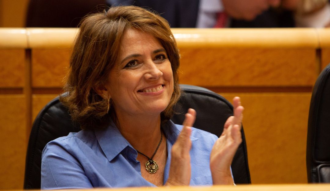 La ministra de Juscicia Dolores Delgado en el Senado. La ministra de Juscicia Dolores Delgado en el Senado.