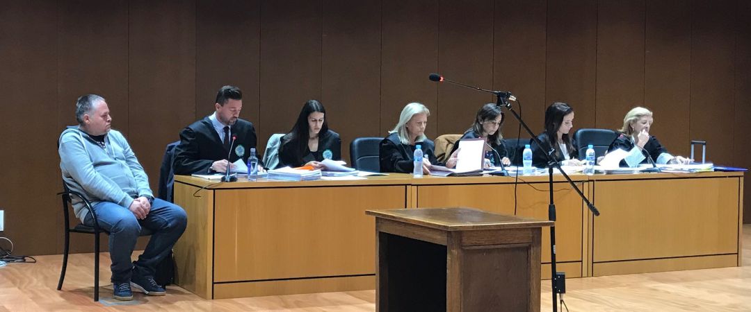 El acusado, en la segunda sesión el juicio El acusado, en la segunda sesión el juicio