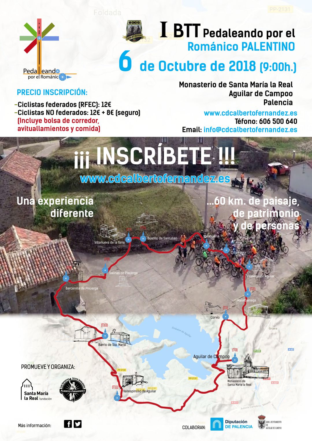 Cartel de Pedaleando por el Románico Palentino Cartel de Pedaleando por el Románico Palentino