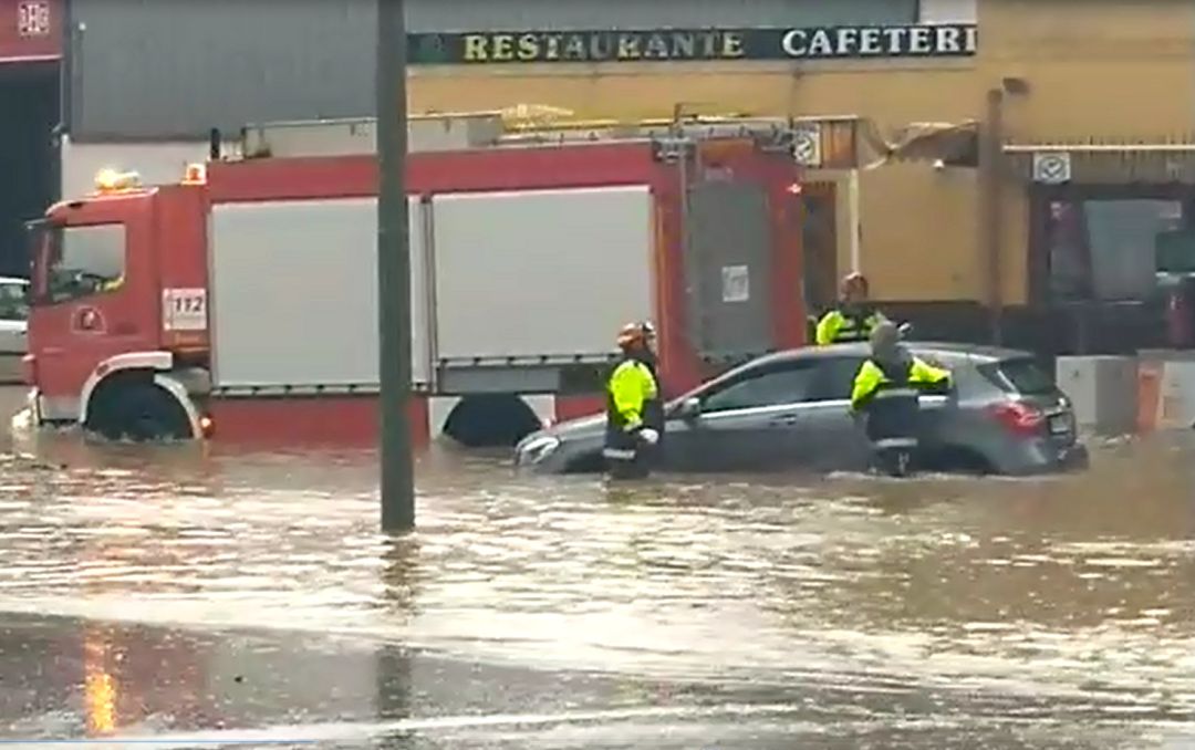 Efectos de la tormenta en Peñarroya Pueblonuevo Efectos de la tormenta en Peñarroya Pueblonuevo