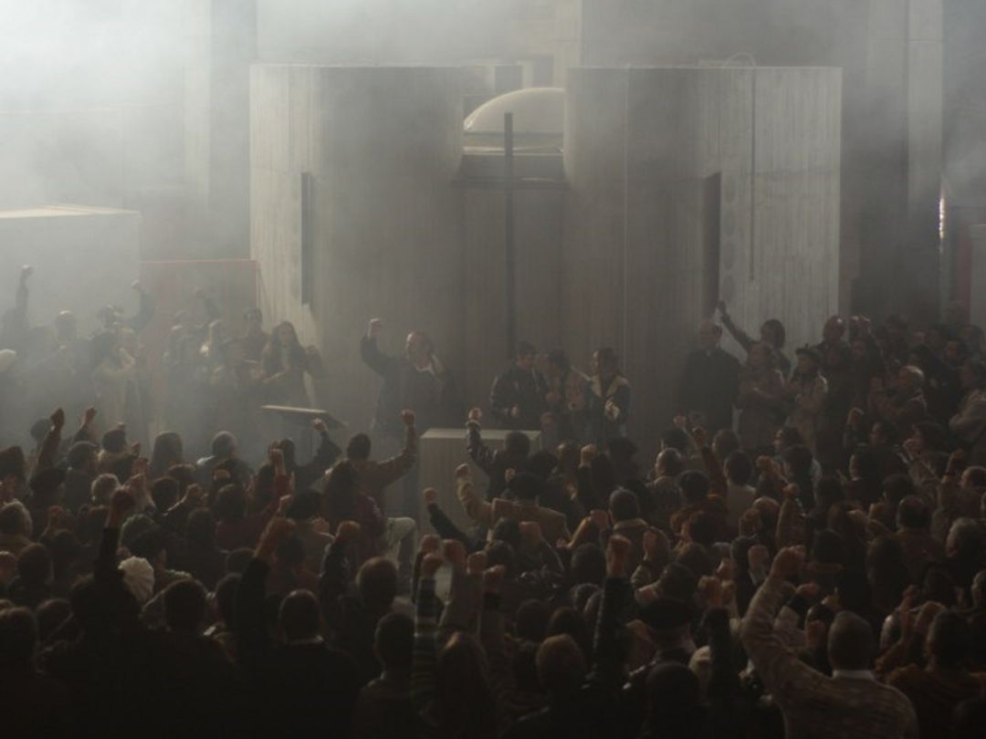 ‘Vitoria, 3 de Marzo’ revive la masacre de la iglesia de San Francisco en Zaramaga. ‘Vitoria, 3 de Marzo’ revive la masacre de la iglesia de San Francisco en Zaramaga.