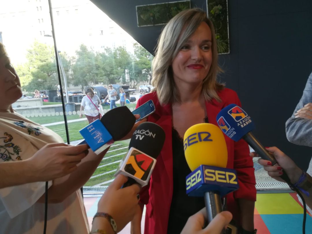 La candidata del PSOE a la alcaldía de Zaragoza, Pilar Alegría La candidata del PSOE a la alcaldía de Zaragoza, Pilar Alegría