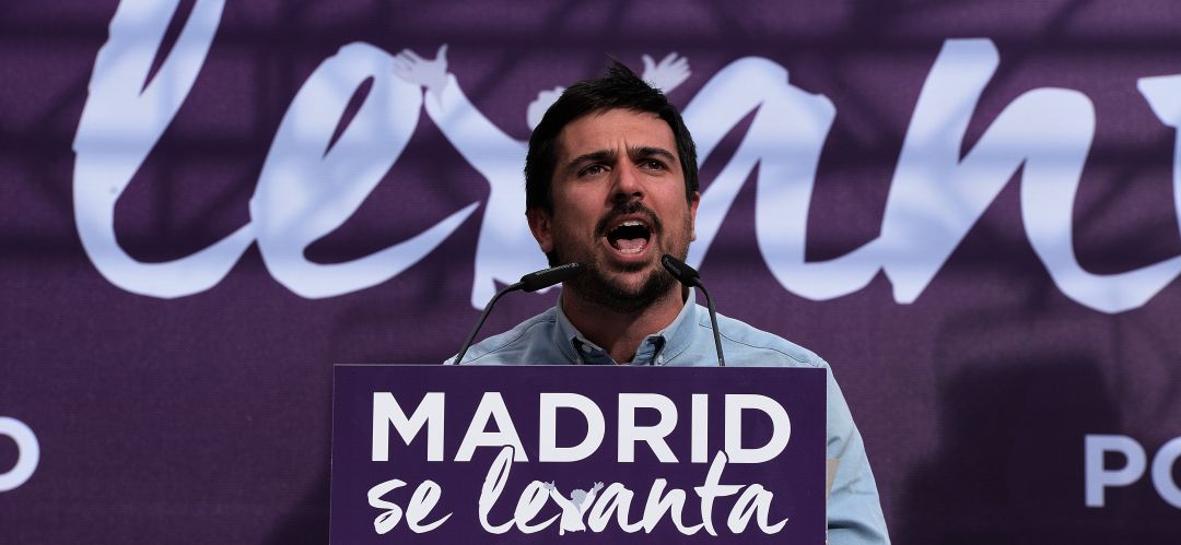 Ramón Espinar en un acto de Podemos Ramón Espinar en un acto de Podemos