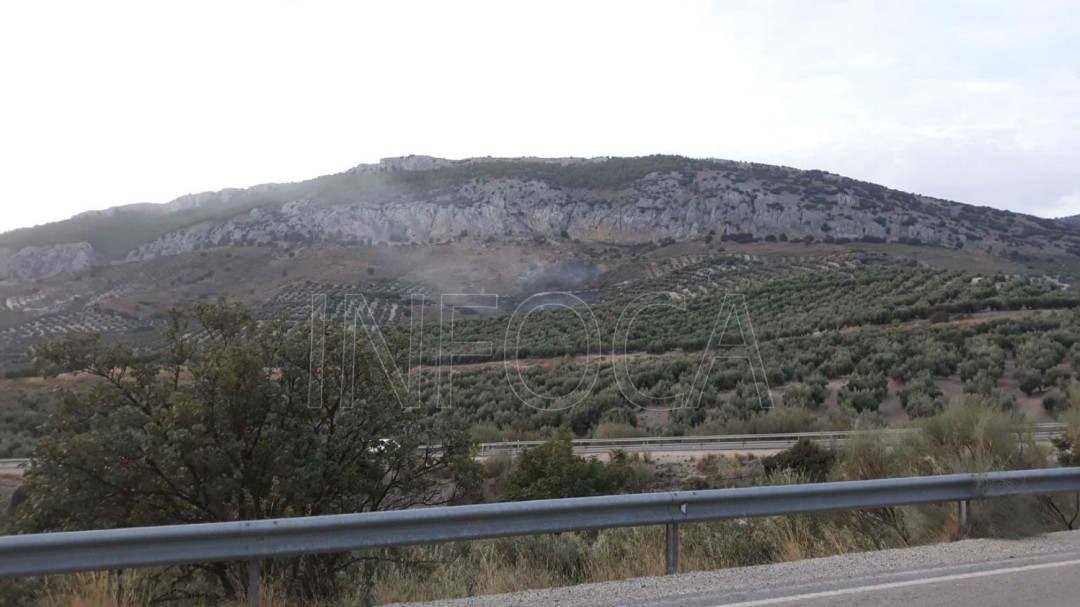 Incendio agrícola en Jimena