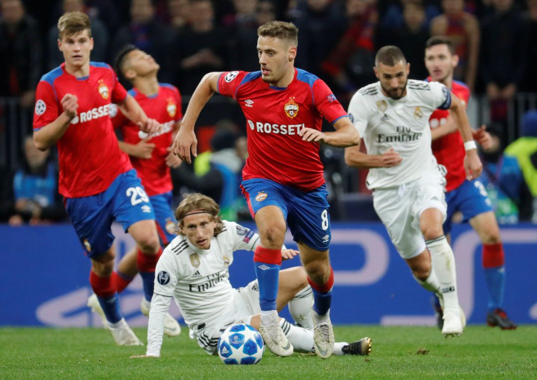 Nikola Vlasic en acción durante el partido de Champions ante el Real Madrid. Nikola Vlasic en acción durante el partido de Champions ante el Real Madrid.