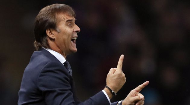 Julen Lopetegui, desesperado durante el partido Julen Lopetegui, desesperado durante el partido
