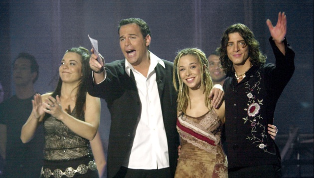 Ainhoa, Beth y Manuel Carrasco, finalistas de 'OT 2002' Ainhoa, Beth y Manuel Carrasco, finalistas de 'OT 2002'