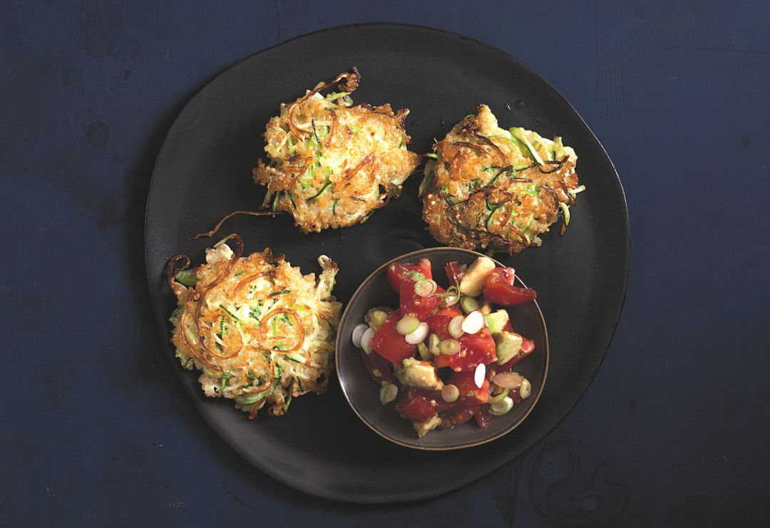 Buñuelos de quinoa y calabacín. Buñuelos de quinoa y calabacín.