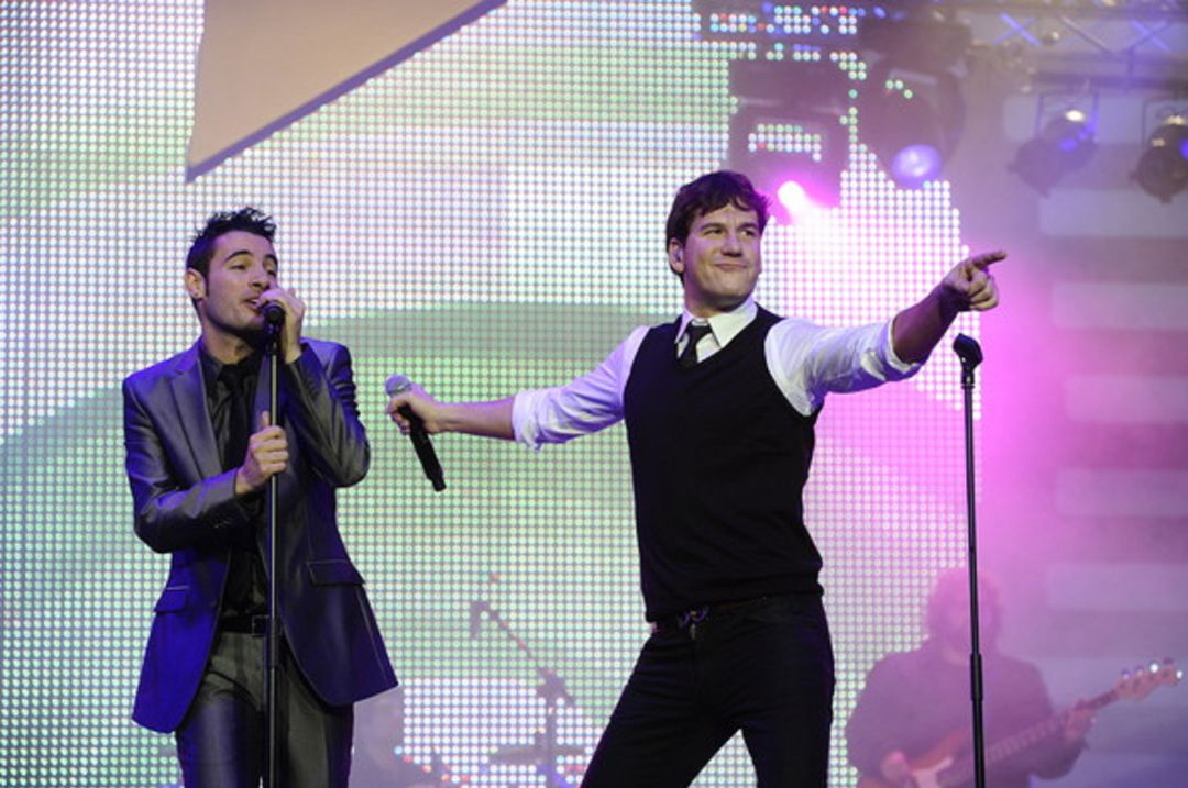 Durante los Premios Dial. Durante los Premios Dial.