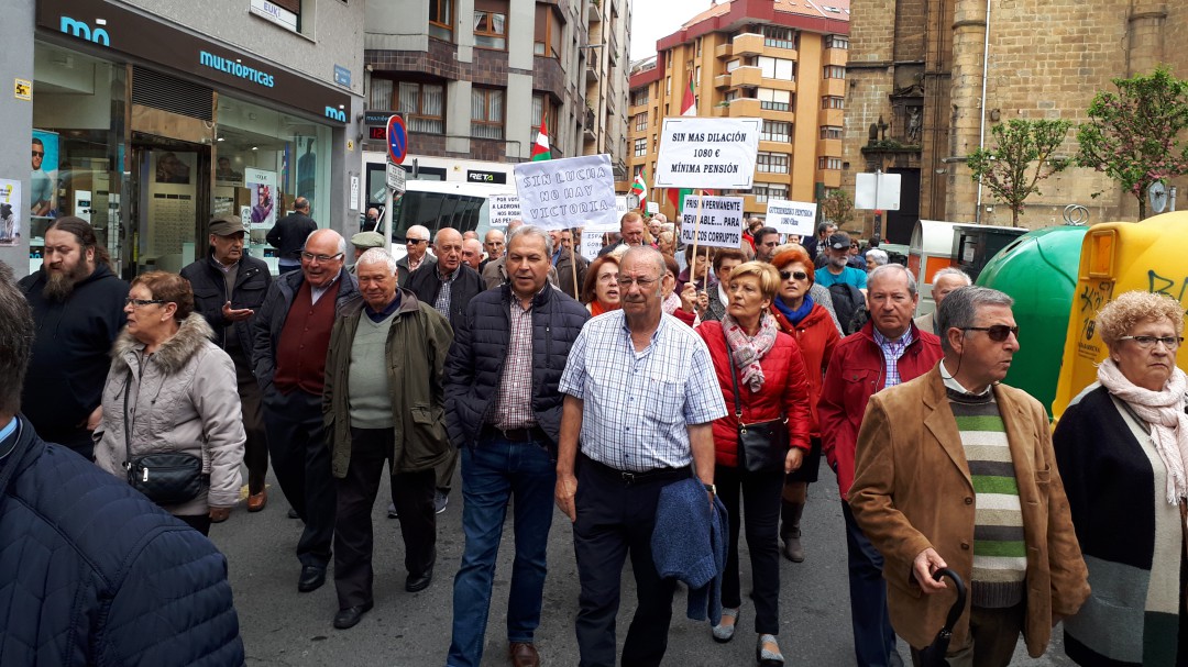 Eibar se moviliza por unas pensiones dignas