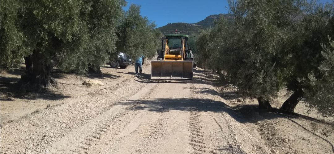 Obras en el camino de la Mojonera Obras en el camino de la Mojonera