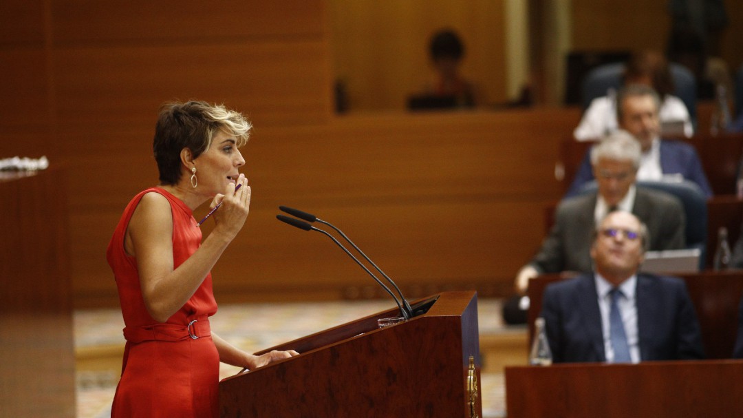 Dimite la portavoz de Podemos en la Asamblea de Madrid, Lorena Ruiz-Huerta
