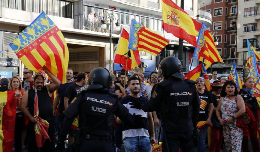 Imagen de la manifestación del 9 d'Octubre del 2017 Imagen de la manifestación del 9 d'Octubre del 2017