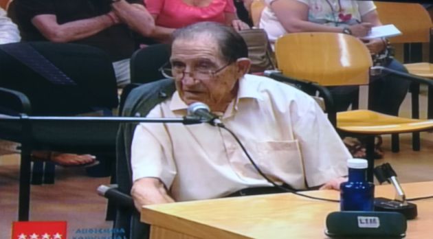 Vela durante su declaración en el juicio Vela durante su declaración en el juicio