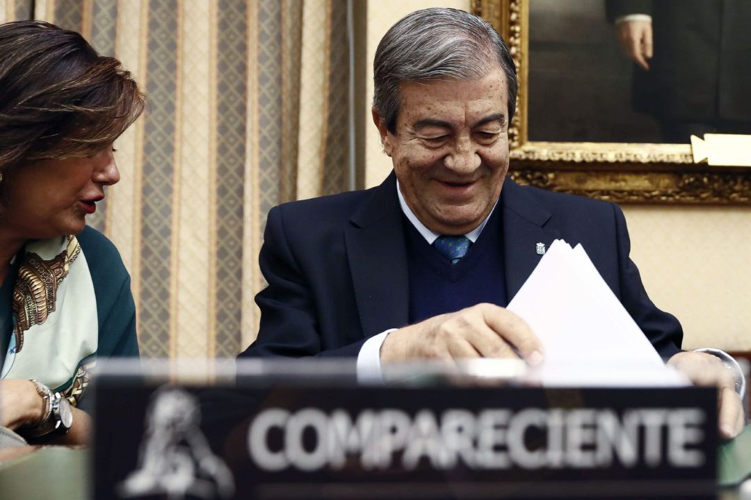 Francisco Álvarez Cascos durante su comparecencia ante la comisiòn del Congreso de los Diputados que investiga la financiación del Partido Popular Francisco Álvarez Cascos durante su comparecencia ante la comisiòn del Congreso de los Diputados que investiga la financiación del Partido Popular