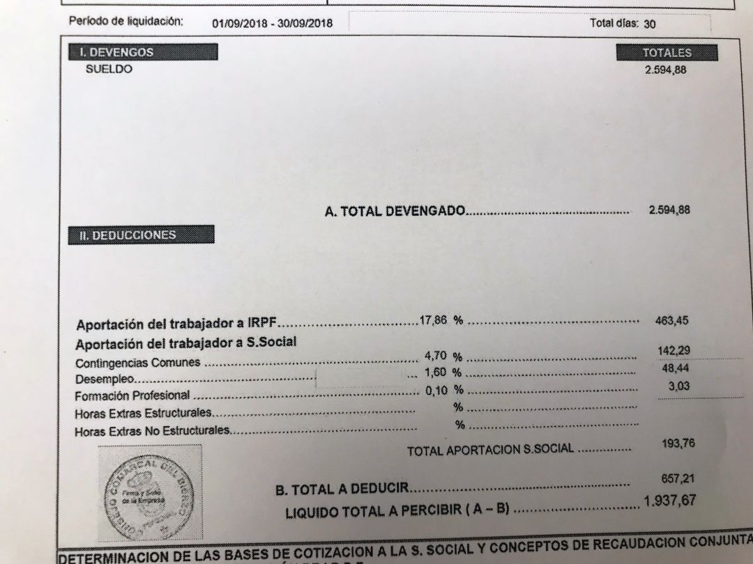 La nómina del presidente del Consejo Comarcal La nómina del presidente del Consejo Comarcal