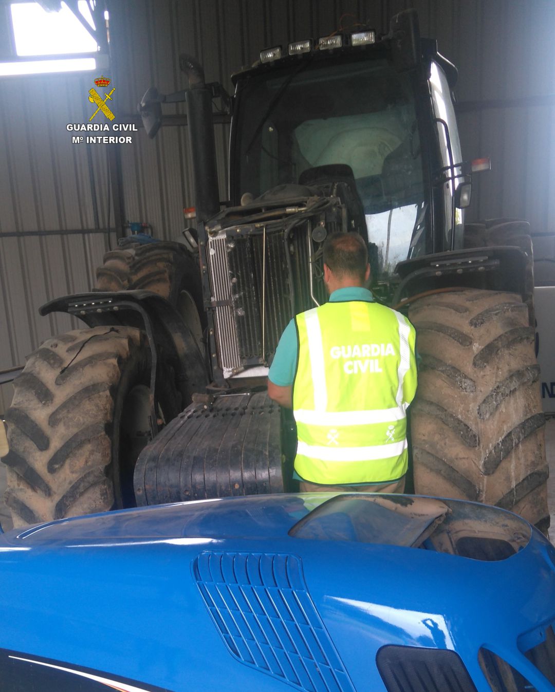 Imagen del tractor robado Imagen del tractor robado
