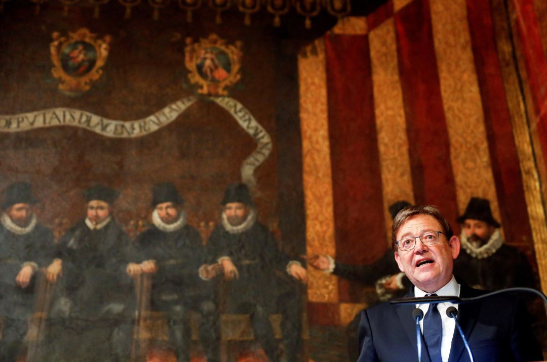 El president de la Generalitat, Ximo Puig, pronuncia el discurso institucional con motivo del 9 d'Octubre, Día de la Comunitat Valenciana El president de la Generalitat, Ximo Puig, pronuncia el discurso institucional con motivo del 9 d'Octubre, Día de la Comunitat Valenciana