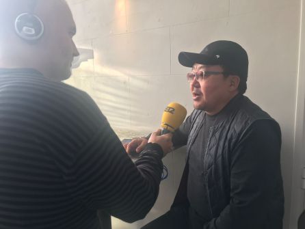 El expresidente de Mongolia Tsakhiagiin Elbegdorj, en un momento de su entrevista con la Cadena SER El expresidente de Mongolia Tsakhiagiin Elbegdorj, en un momento de su entrevista con la Cadena SER