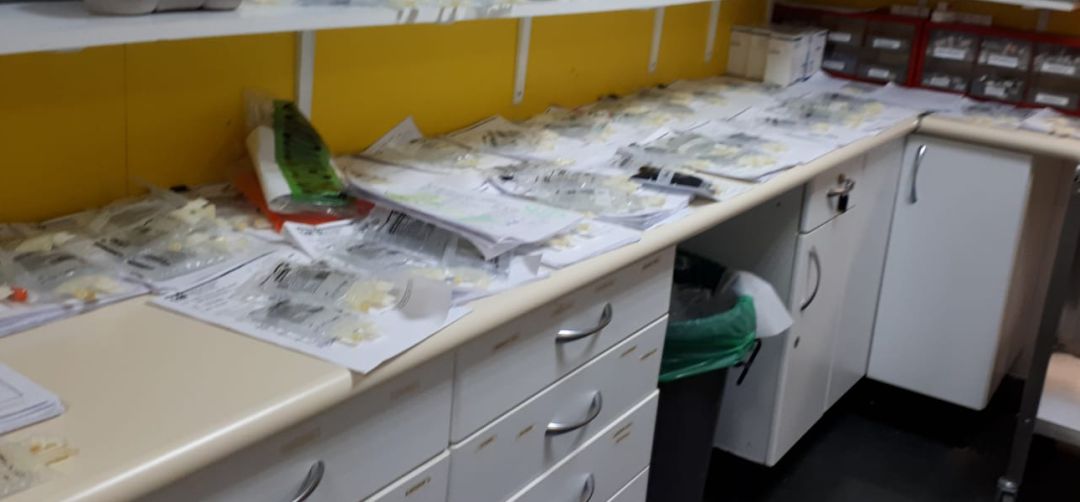 Medicación preparada por el departamento de Farmacia para los pacientes del hospital de día Medicación preparada por el departamento de Farmacia para los pacientes del hospital de día