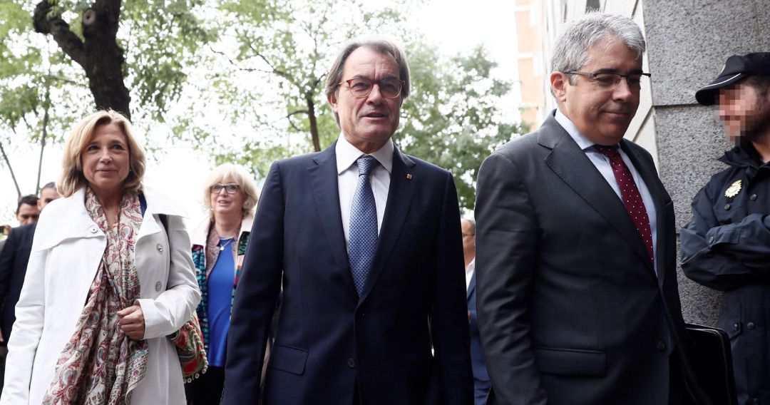 Homs, Mas, Rigau y Ortega a su llegada Homs, Mas, Rigau y Ortega a su llegada