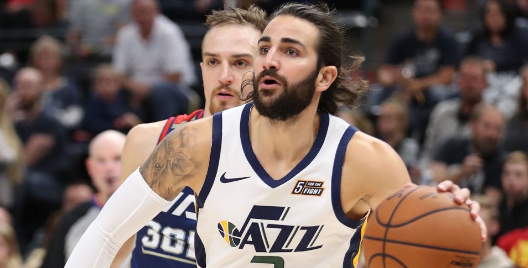 Ricky Rubio, durante un encuentro de la pretemporada Ricky Rubio, durante un encuentro de la pretemporada