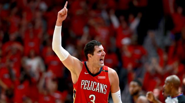 Nikola Mirotic, durante un partido de Playoffs de la pasada campaña Nikola Mirotic, durante un partido de Playoffs de la pasada campaña