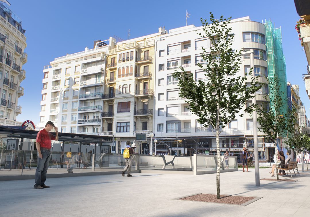 Comienzan las obras de la pasante del Topo en el centro de San Sebastián