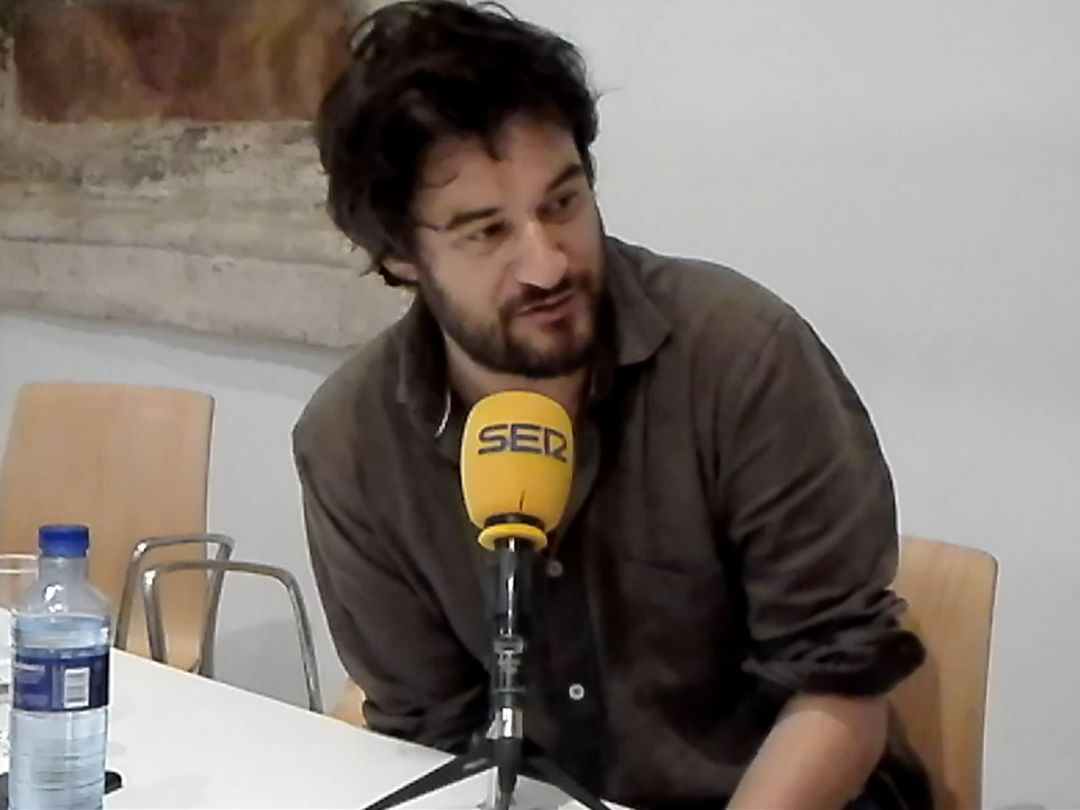 Manuel Jabois durante la entrevista Manuel Jabois durante la entrevista