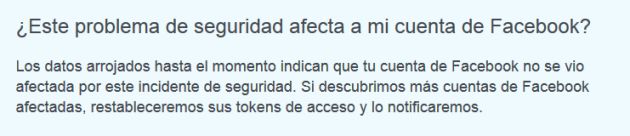 Si te aparece este mensaje, el problema de seguridad no afecta a tu cuenta. Si te aparece este mensaje, el problema de seguridad no afecta a tu cuenta.