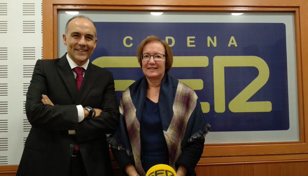 Francisco de la Torre y Esther Rivero del Servicio Agrario de Cajasur Francisco de la Torre y Esther Rivero del Servicio Agrario de Cajasur