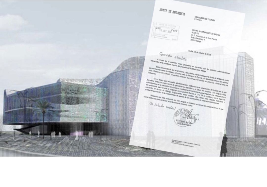La Junta promueve una reunión 'a cuatro' para abordar el Auditorio de Málaga