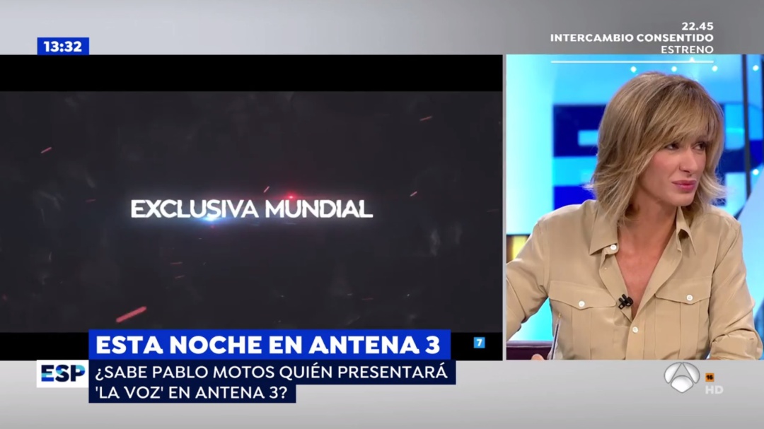 Susanna Griso se pica con Pablo Motos por 'La Voz'