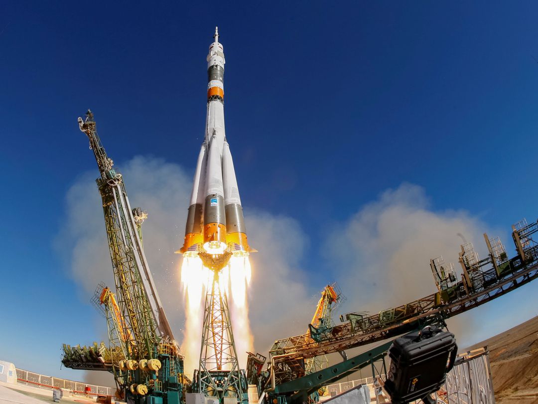 Ultimo lanzamiento del cohete ruso Soyuz con dos astronautas a bordo y que fue abordado tras registrarse un fallo técnico.
Ultimo lanzamiento del cohete ruso Soyuz con dos astronautas a bordo y que fue abordado tras registrarse un fallo técnico.